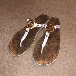 White Michael Kors sandals